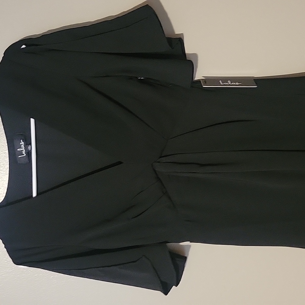 Lulus With This Kiss Black Flutter Sleeve Mini Dress Womens Size XS NWT - Picture 3 of 6